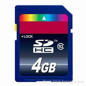 Hot Sale Custom Logo Class 10 4-32GB Memory SDHC Card with 2.7-3.6V Operating Voltage